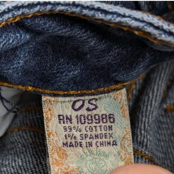 American Rag Womens 26x30 Super Flare Jeans Blue Low Rise Bootcut Denim Boho Y2K - Picture 5 of 5